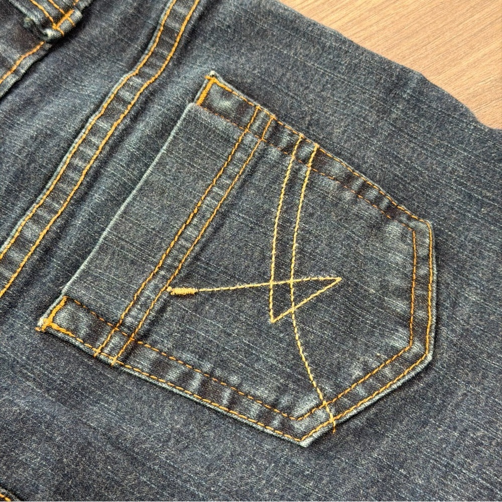 Vintage Y2K Latino Dark Blue Denim Mini Skirt - Picture 4 of 4